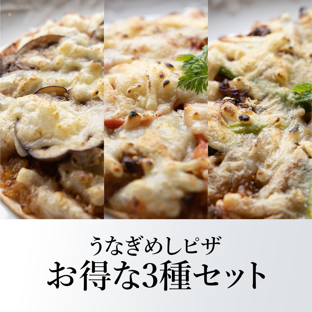 うなぎめしピザ 3種セット【送料込み】